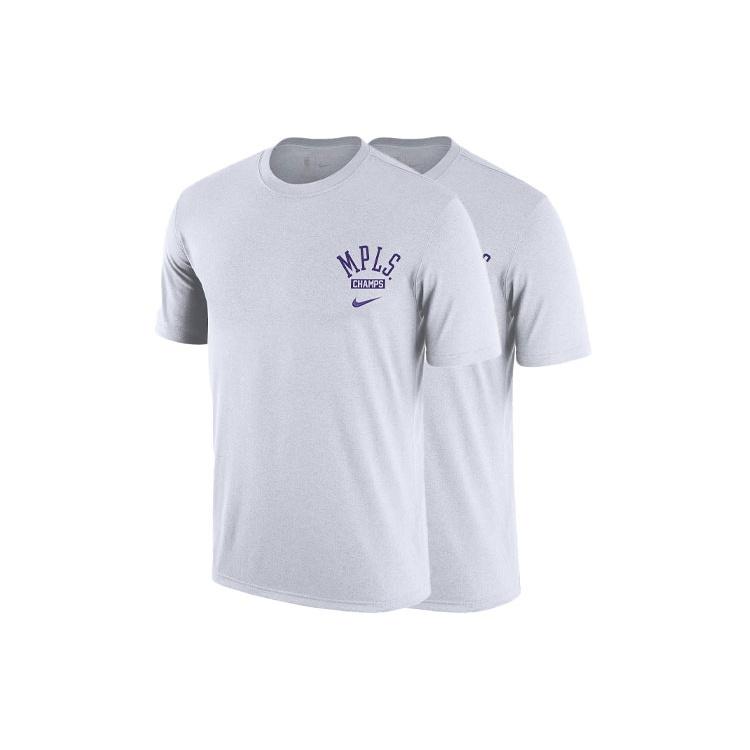 Nike Courtside City Edition Los Angeles Lakers Tee 'Grey' Men's DA7289-100