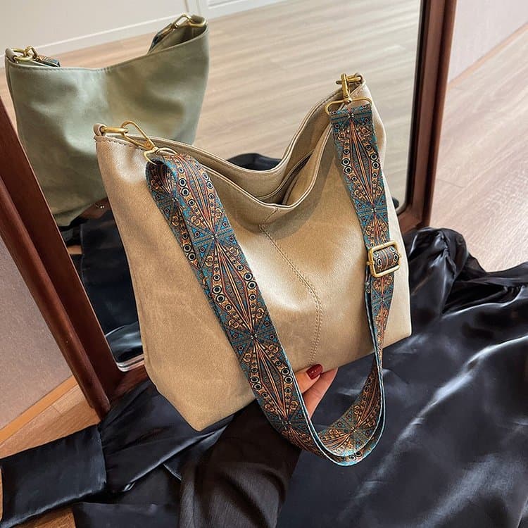 Vintage Ladies Large Capacity Shoulder Crossbody Bag