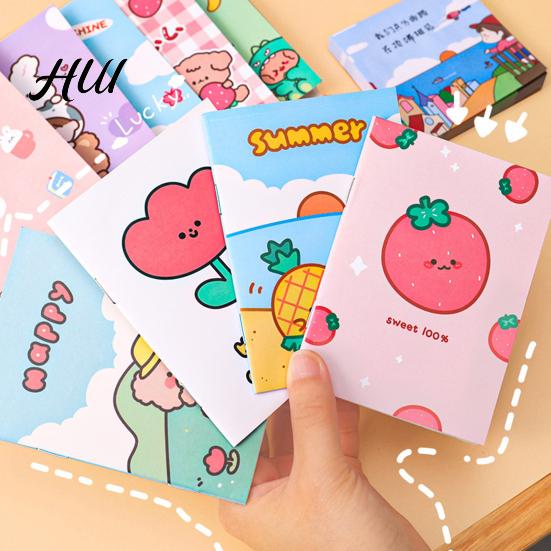 Pocket Notebook Cute 4Pcs Cartoon Set 64K Mini Notepad for Kids Students Smooth Paper Portable Ink Journal School Prizes And Party Favors Compact