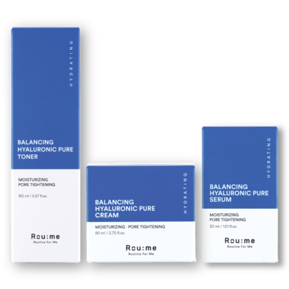 LOWME Balancing Hyaluronic Pure 3-Type Skincare *Essential for Dry Skin* EWG GREEN 7-Layer Hyaluronic Acid
