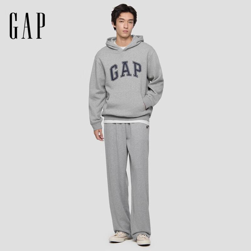 Gap Men's Brushed Fleece Logo Straight-Leg Pants