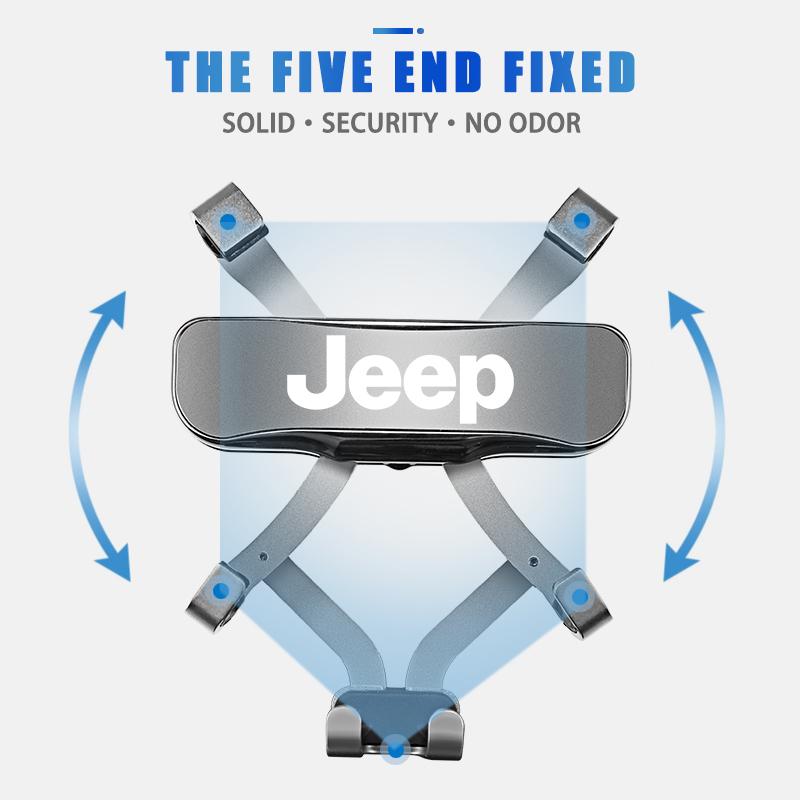 Portabicchieri Porta Telefono per Auto Clip per Bocchetta d'Aria Supporto Accessori per Jeep Wrangler JL JK Renegade Grand Compass Gladiator Cher