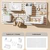 Hole Board Dormitory Wall Shelf Free Punching Adhesive Study Wall Mount Students Study Wall Mounted Storage Rack Home Decoration