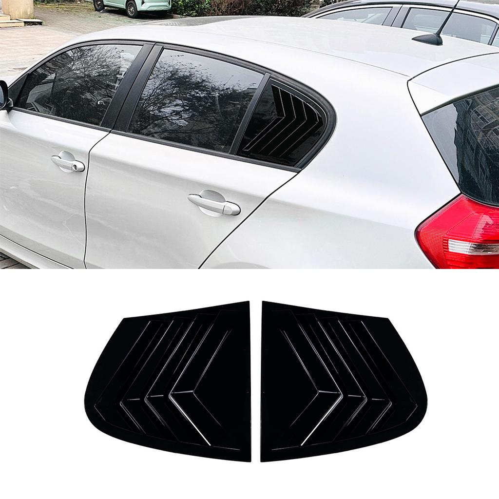 Seitenlüftungsgitter-Abdeckung für die Heckscheibe Zierleiste Autozubehör für BMW 1er E87 2005 2006 2007 2008 2009 2010 2011