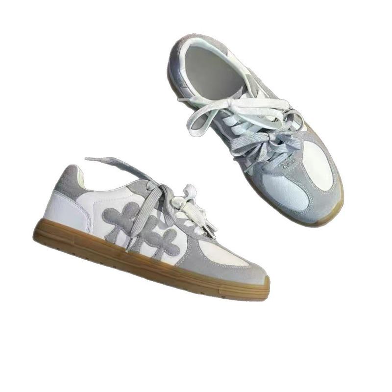 Red men's and women's trendy brand retro sports versatile casual flat baseplate shoes spring