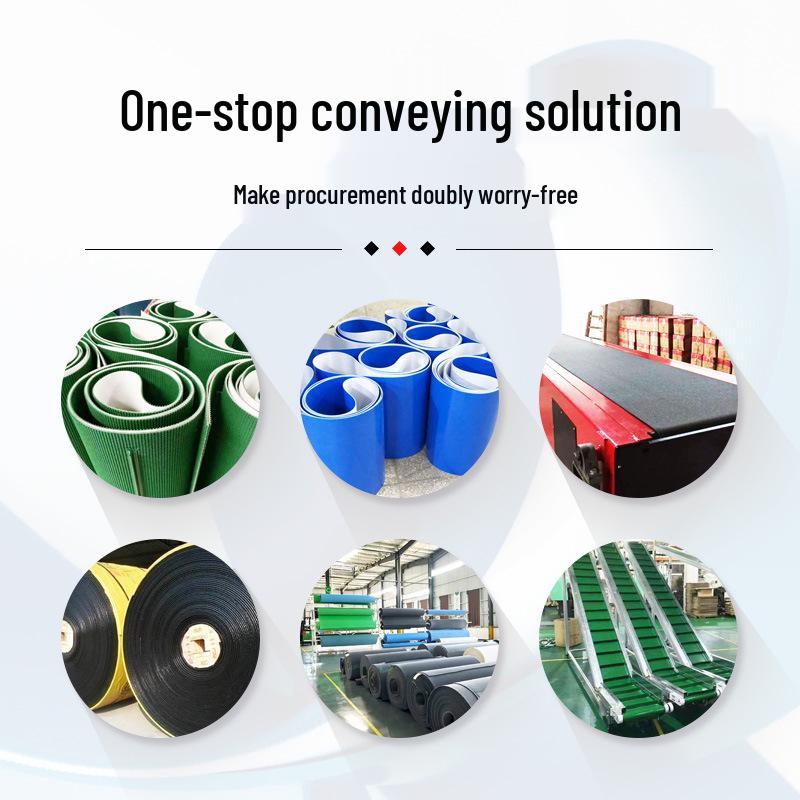 Customized Wear-resistant Non-slip Black Matte PVC Conveyor Belt for Medical and Food Industries