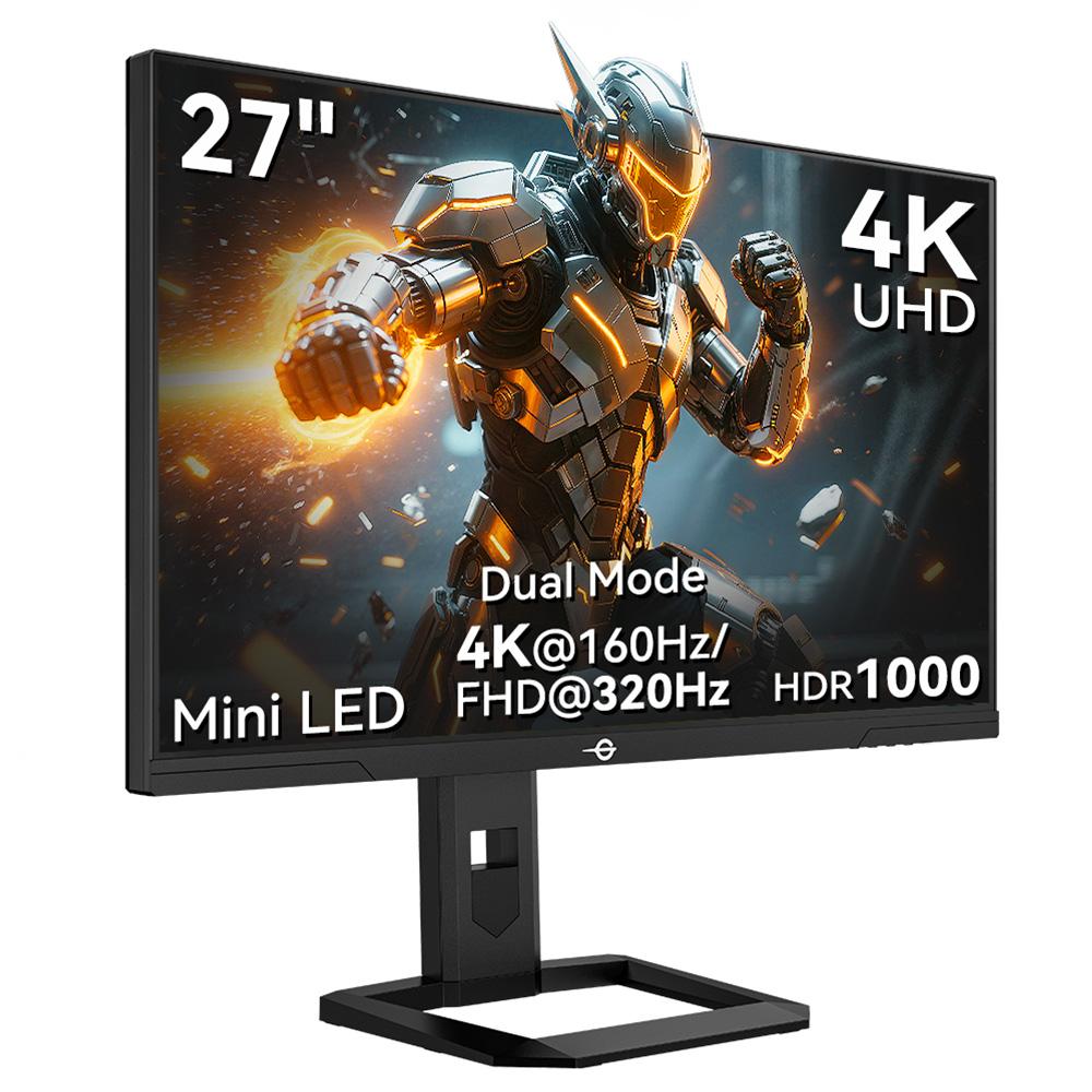 TITAN ARMY P275MV PLUS Flat 16:9 Fast IPS UHD 160Hz Dual mode FHD 320H 1152 Local Diming Mini LED Gaming Monitor