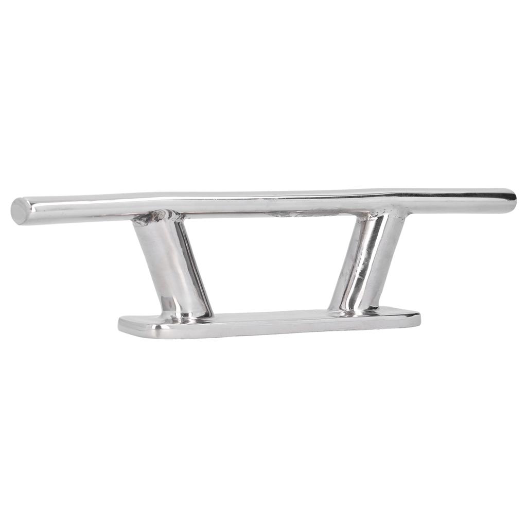 200mm 8in Stainless Steel Mooring Cleat Elliptical Tube Type Dock Deck Rope for Boat Yacht RV