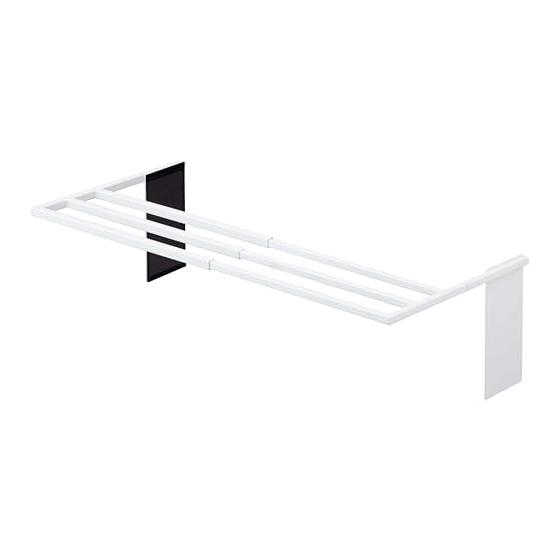 Yamazaki Jitsugyo Magnetic Telescopic Washing Machine Bath Towel Hanger White Approx. W39XD32XH18cm Tower Towel Rack Shelf 4873