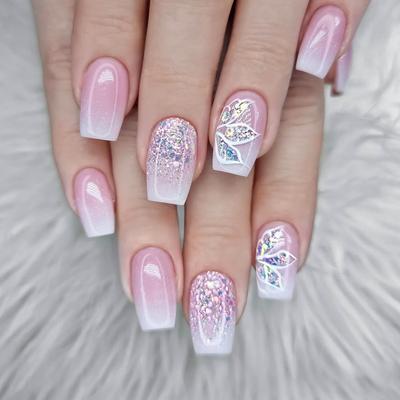 Evropské a americké nehty, Falešné nehty, Krátký baletní nail art, Samolepky na nehty, Kousky pro nail art, Kousky na nehty