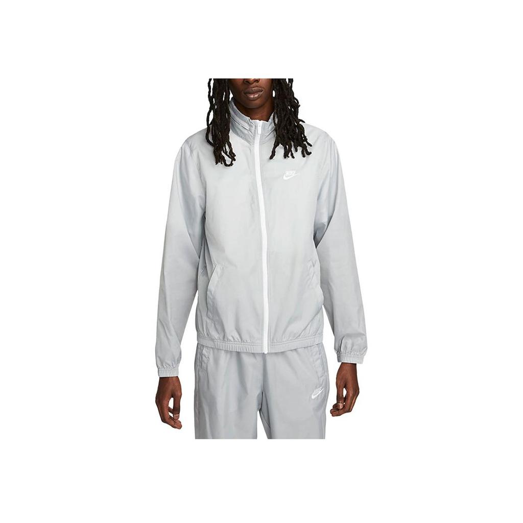 Nike Sportswear Club Logo Printed Breathable Sports Suit Men suits Light-Smoke-Grey DR3337-077