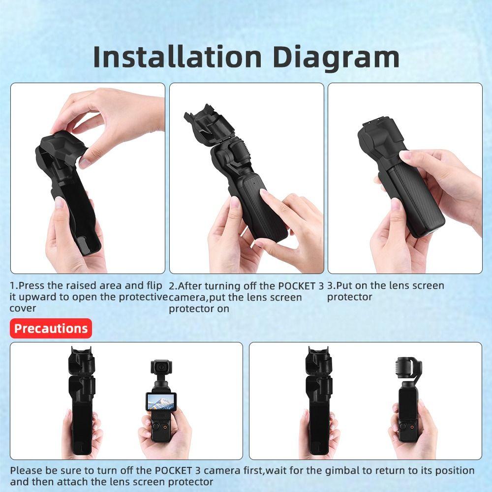 Schutz Displayschutzfolie Kratzschutz Objektivabdeckung Gimbal Schutzabdeckung für DJI Osmo Pocket 3