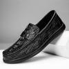 Herren-Loafer mit Krokodilmuster Herrenmode Schuhe Neu Frühling Bequeme Herren-Flats Bequeme Mokassins Klassische Leder Herren Freizeitschuhe
