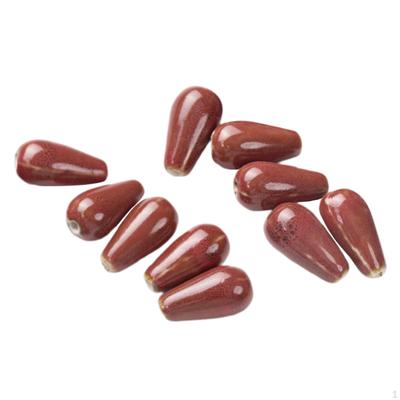 Porzellanperle Wassertropfenform Anhänger Set Perlen Anhänger Schmuckzubehör für Halskette