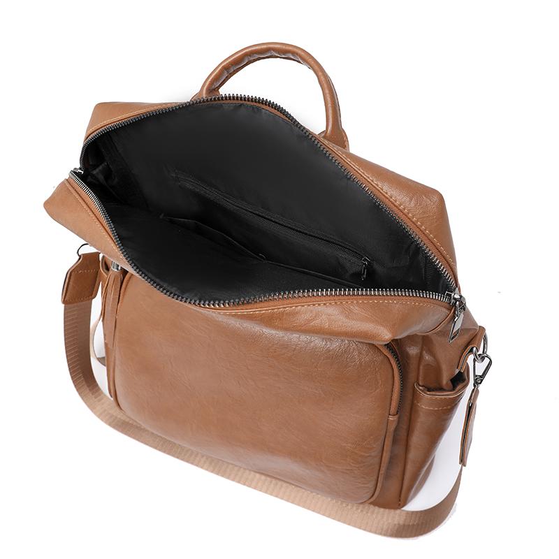 Vintage PU Backpack Women's Multi-functional Shoulder Bag