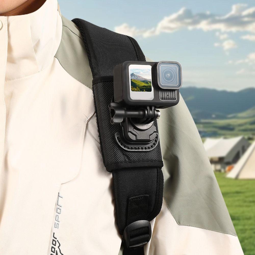 Quick Release Selfie Stick Holder Selfie Stick Mount for Insta360/DJI/GoPro For Backpack Strap