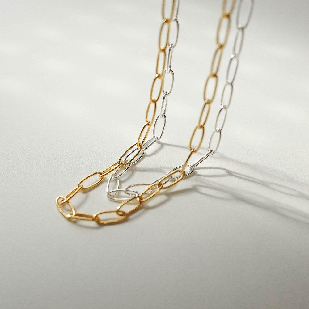 92.5 Silver Clip Necklace Simple Daily Choker Necklace