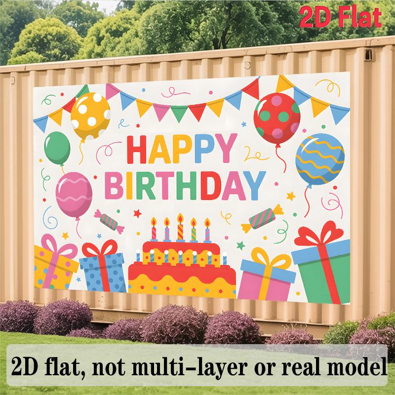 Party Backdrop Flat Hanging Backdrops Birthdays Showers Photo Background Decor Birthday Party Decor