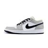 Air Jordan 1 Low Top Vintage Basketball Shoes Unisex White Gray 553558-153(Team1253-)