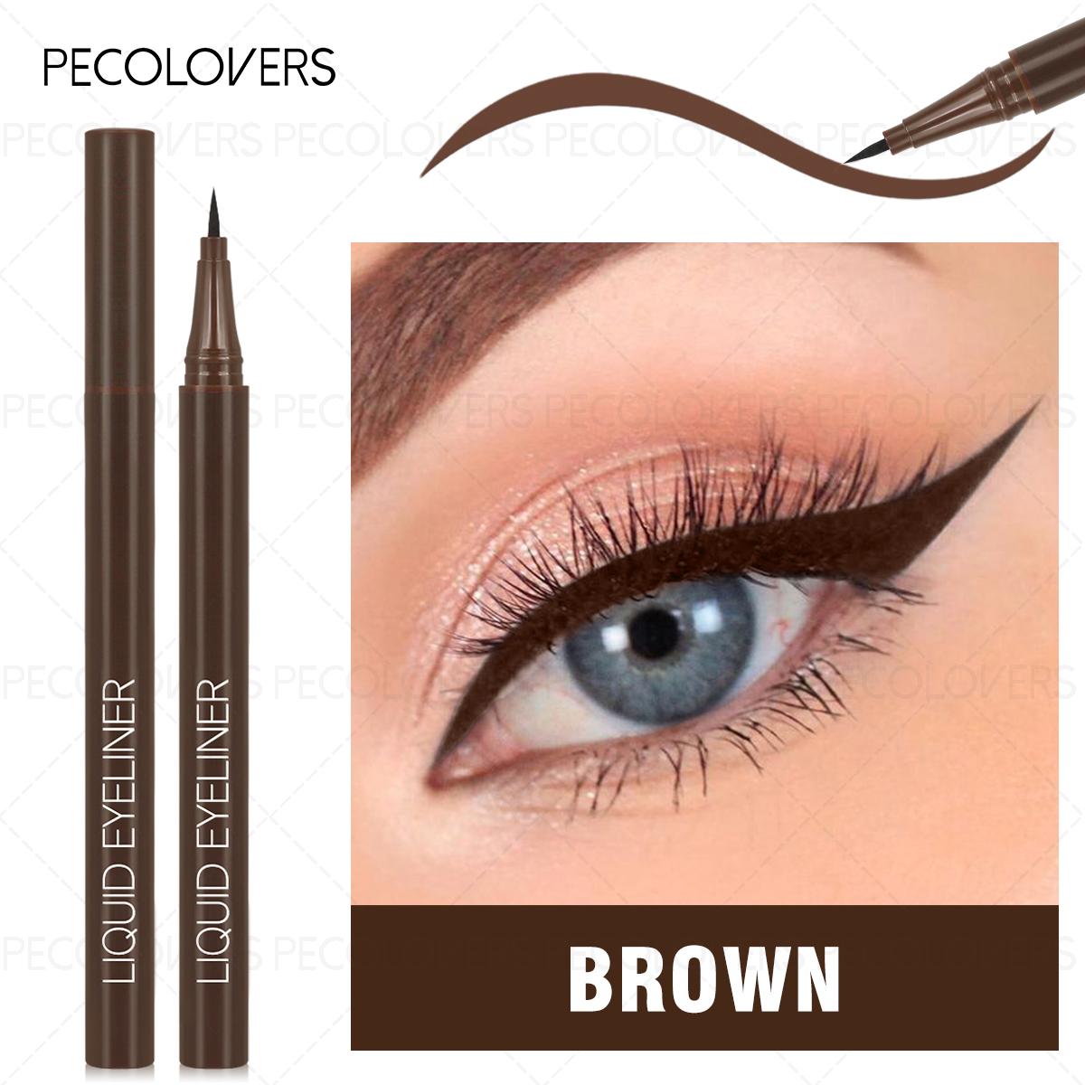 

1 Pc Waterproof Liquid Eyeliner Pen, High Black Rendering Easy To Color, for All Eye Shapes, Natural Eye Makeup Finish