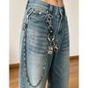 Punk Summer Single Circle Pants Chain Hip Hop Men's and Women's Skull Bead Chain Pants Chain