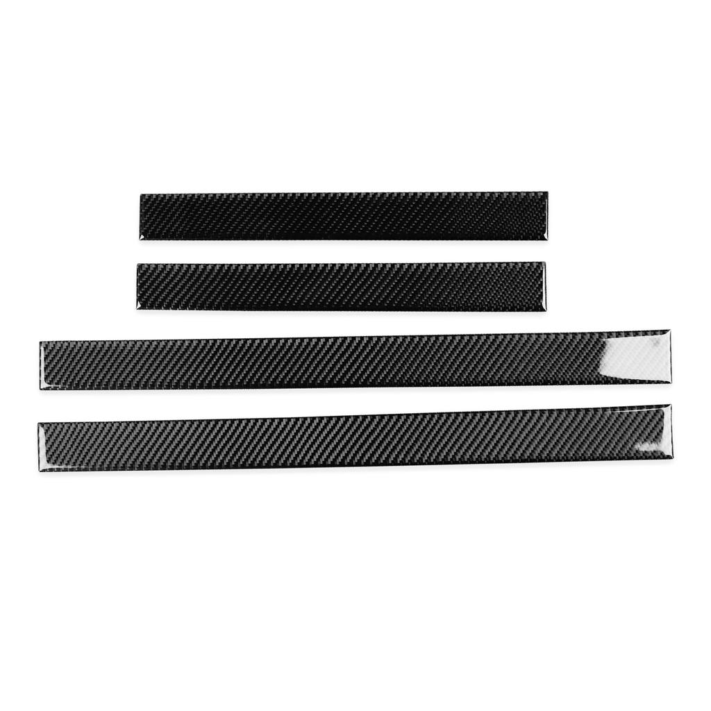 Carbon Fiber Door Sill Scuff Guard Plate Panel Trim Deco For Honda CRV 17-21
