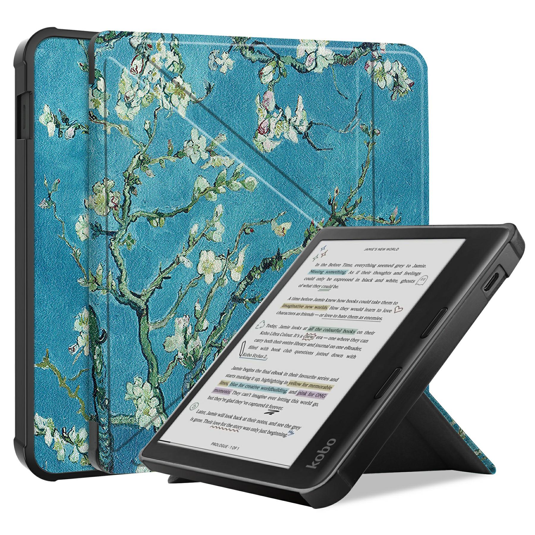 

Для Kobo Libra Colour Чохол З Патерном Шкіряна Обкладинка для Електронної Книги Apricot Blossom