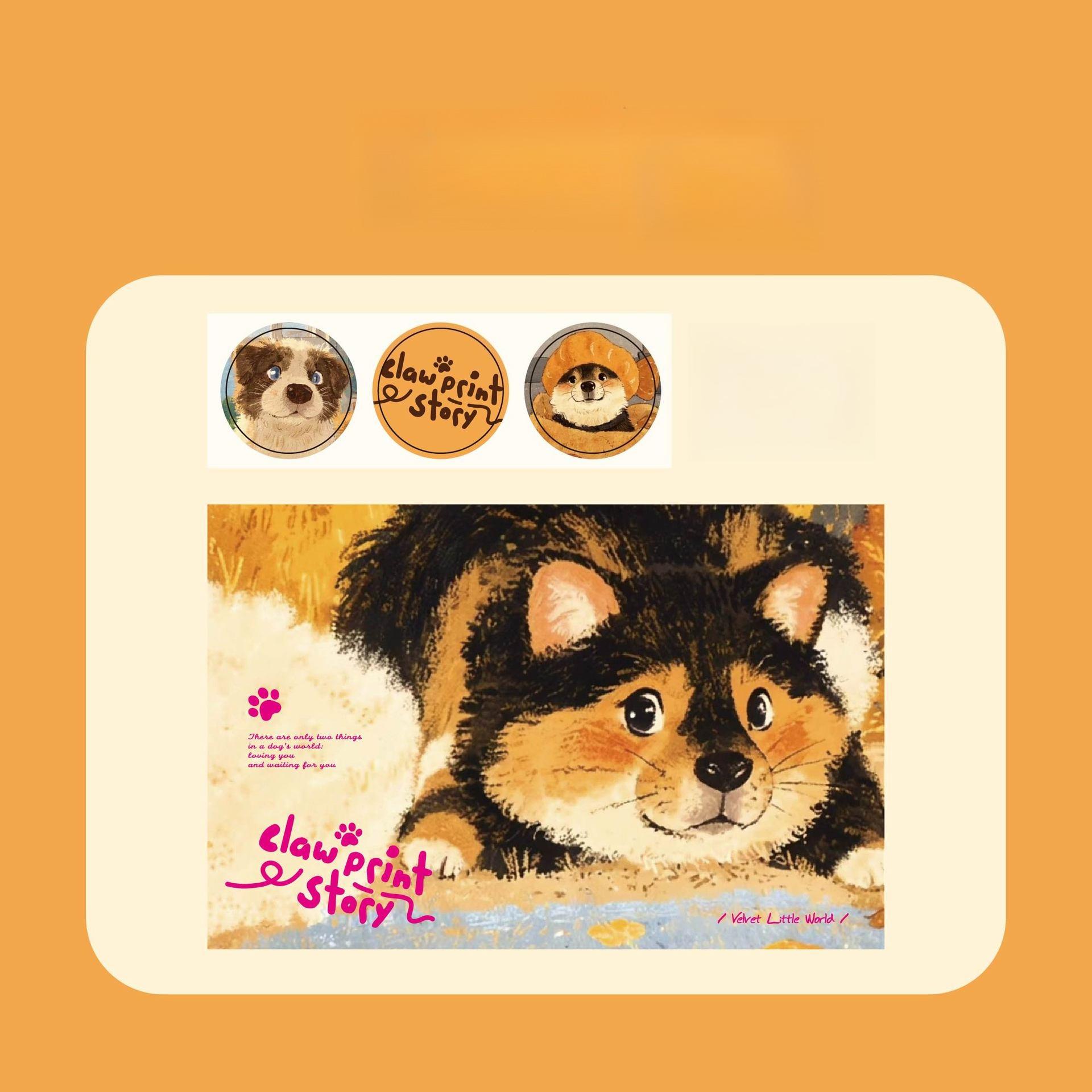 

High-value Envelope Claw Claw Story Series Cute Cute Pet Original Ins Style Anniversary Blessing Handwritten Letterhead Envelope