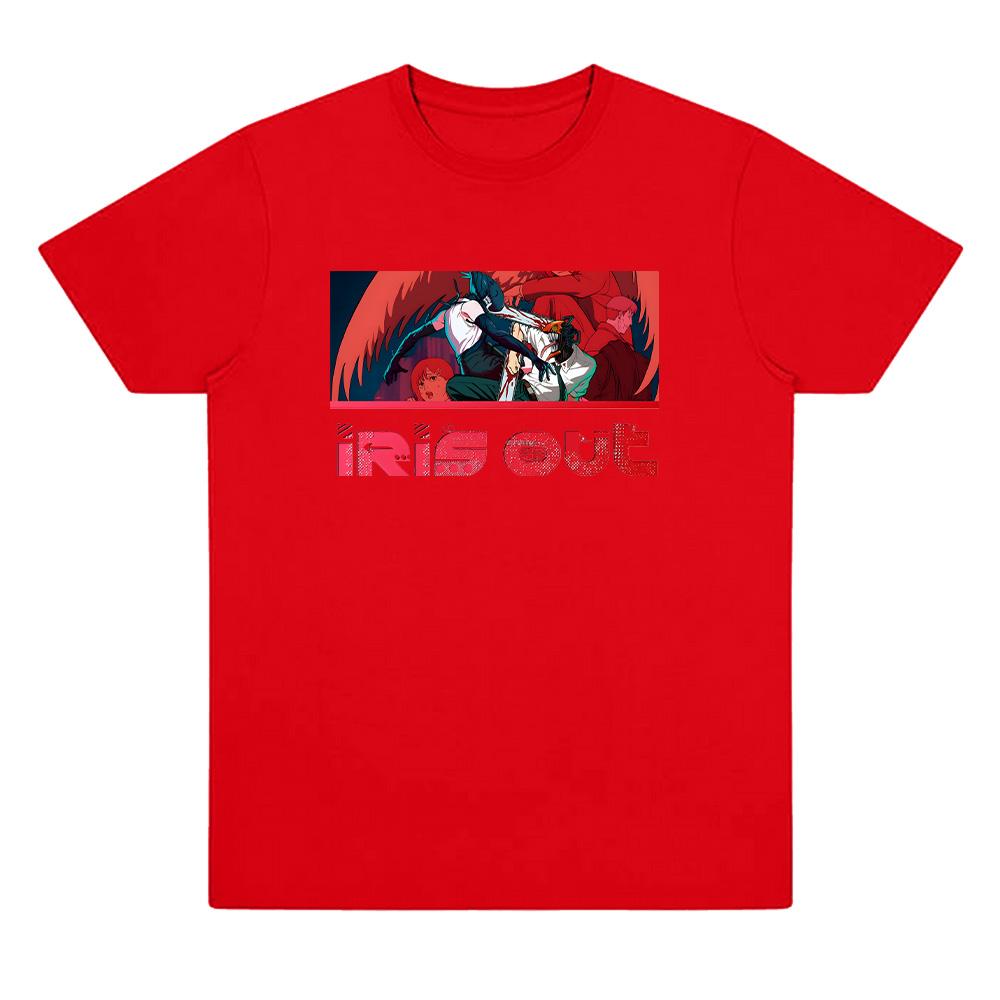 

Yonezu Kenshi IRIS OUT Cartoon Print T Shirts Heavy Cotton Clothing Japan New Anime Tees Harajuku Aesthetic T-shirt Unisex Manga XXL красный