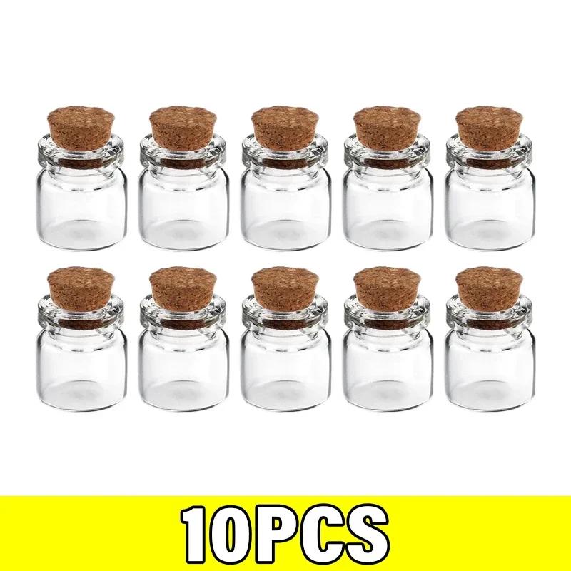 

Wholesale Mini Glass Bottles with Cork Stopper DIY Empty Vials Cork Message Wishing Bottle Birthday Wedding Party Decor Favors 13x18mm