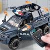 1:24 Key Remote Control Version Alloy Military Armored Car Model Toy Missile Off-road Vehicle Explosion Proof Car Model Kid Gift
