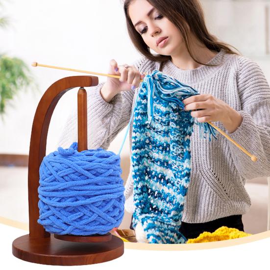 Yarn Winder & Magnetic Holder Set - Makes Knitting/Crocheting Way Easier