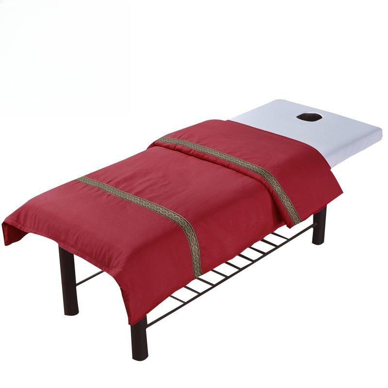 New Skin-friendly Cotton Solid Color Beauty Salon Bedspread Quilt Cover Massage Bed Cover Fumigation Bed