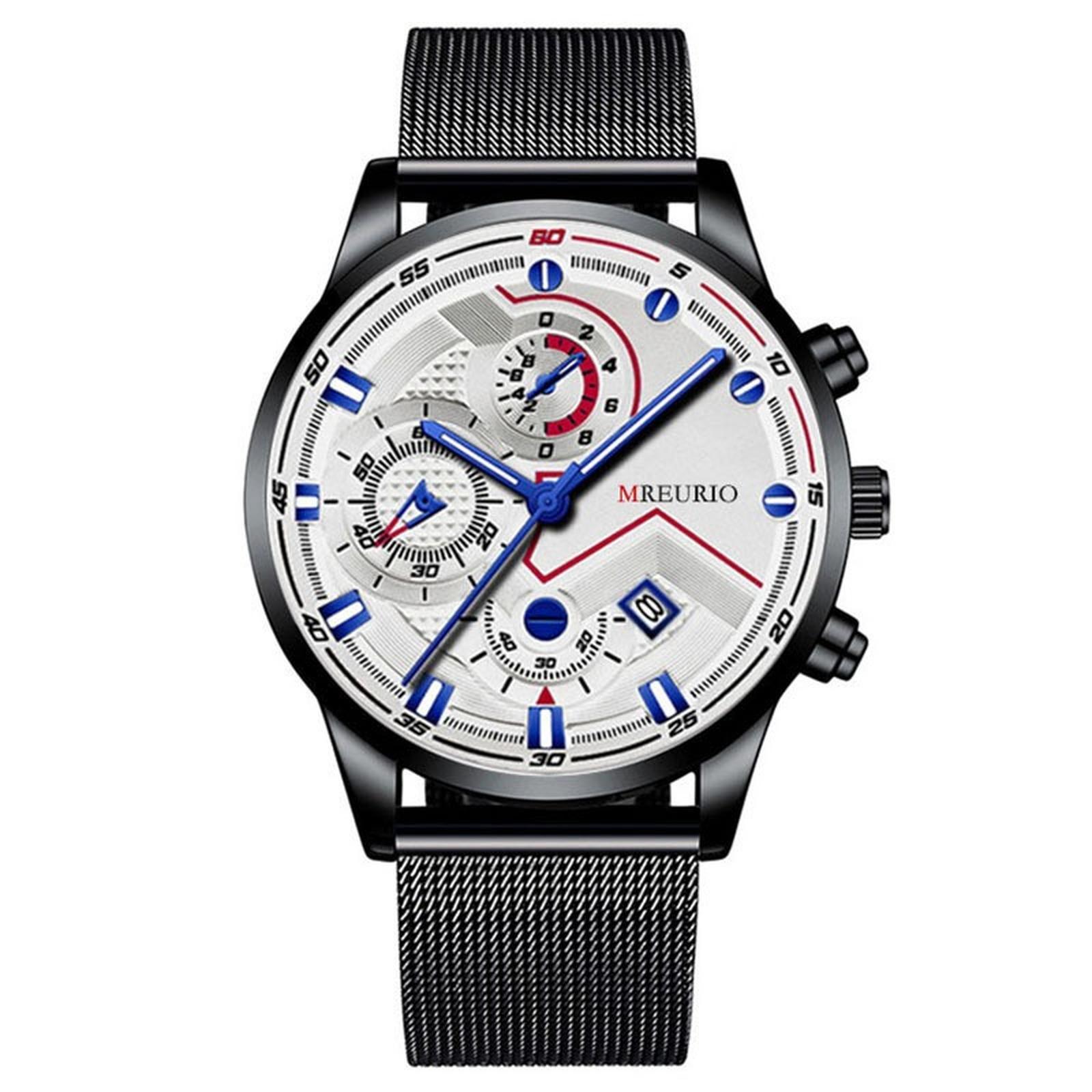 

Мужские водонепроницаемые светящиеся наручные часы-будильник для бега One Size чёрный