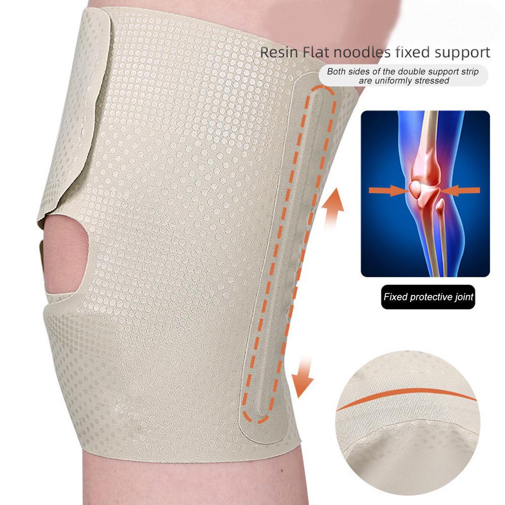 1 Stück Kniebandage mit Seitenstabilisator, Kompressions-Kniebandage für Männer Frauen, Knie-Stützbandage zur Linderung von Knieschmerzen