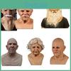 Realistische Latex-Altmann-Gesichtsmaske für Halloween, langlebig und atmungsaktiv