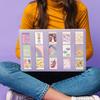 50 Cartoon Danish Powder Poster Stickers Decorate Notebook Suitcase DIY Waterproof Stickers