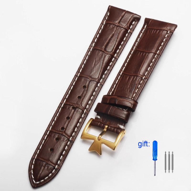 Erste Schicht Leder universelles Armband für Vacheron vc Constantin Heritage Armband Herren Krokodilmuster Armband 19mm 20mm 21mm 22mm