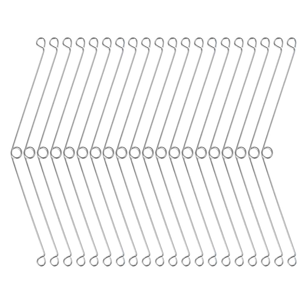 20 ks Nerezových torzních pružinových klipů pro zapuštěná svítidla a koupelnový ventilátor Snadno instalovatelné designy