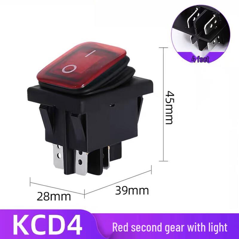 

Zhuochi Waterproof Illuminated Rocker Switch CN plug (adapter included)