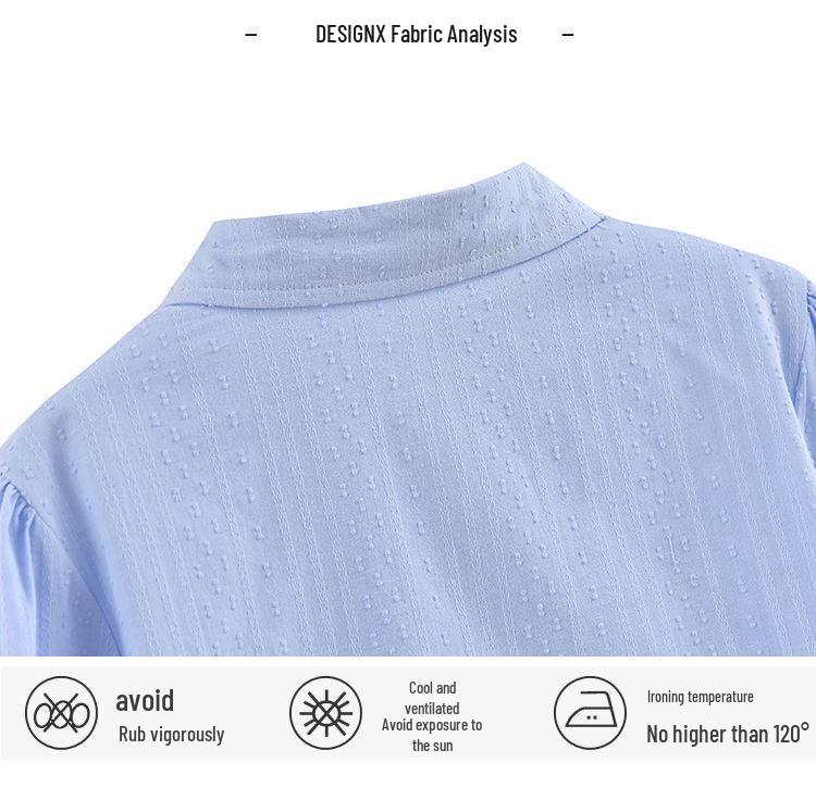 2024 Women's Fashion Pure Cotton Polo Collar Long Sleeve Shirt - Versatile & Stylish for Spring and Autumn