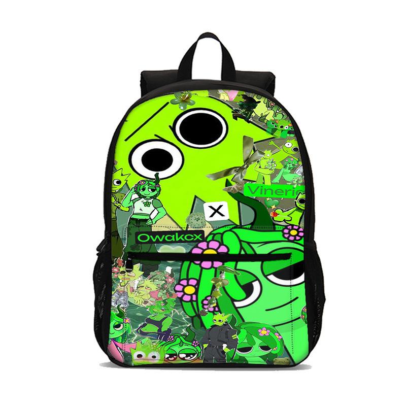 Sprunki Ritim Kutusu Oyunu Cep Cepli Öğrenci Sırt Çantası