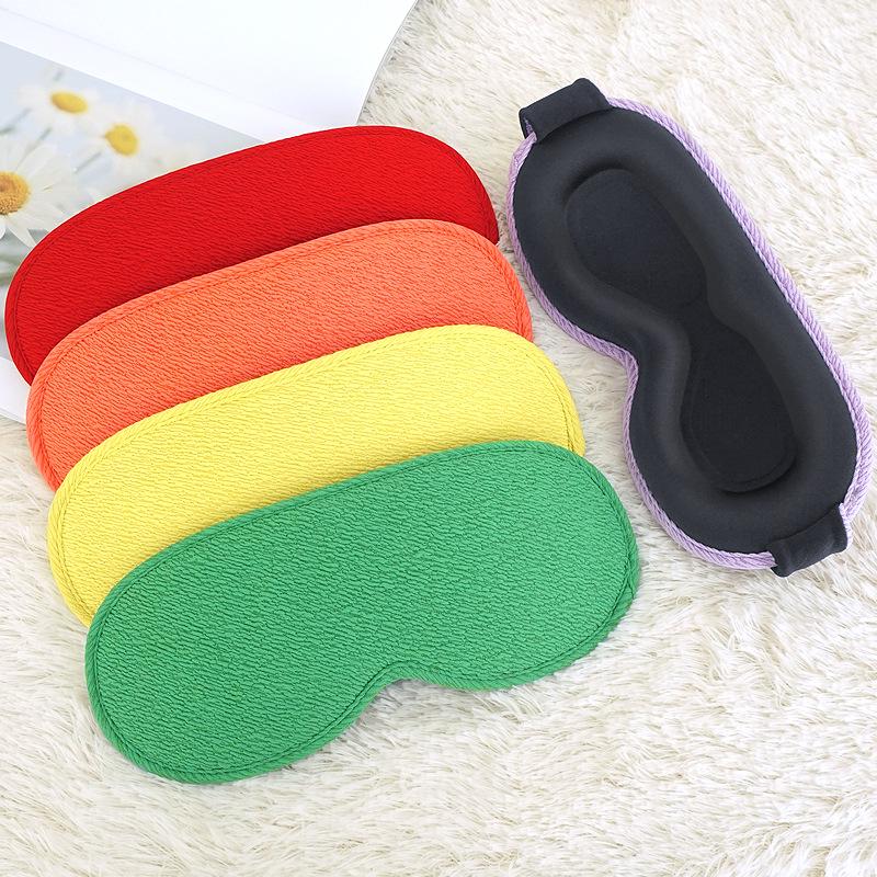 3D Blackout Sleep Mask with Hollowed Nasal Wing & Pressure-Free Design for Deep Rest