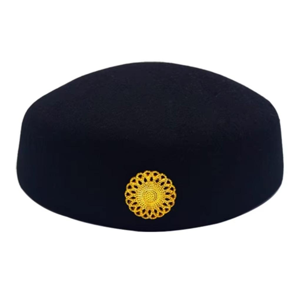 Formal Beret Airline Stewardess Hat Pillbox Hat Marching Band Hat Air Hostesses Caps  Themed Party