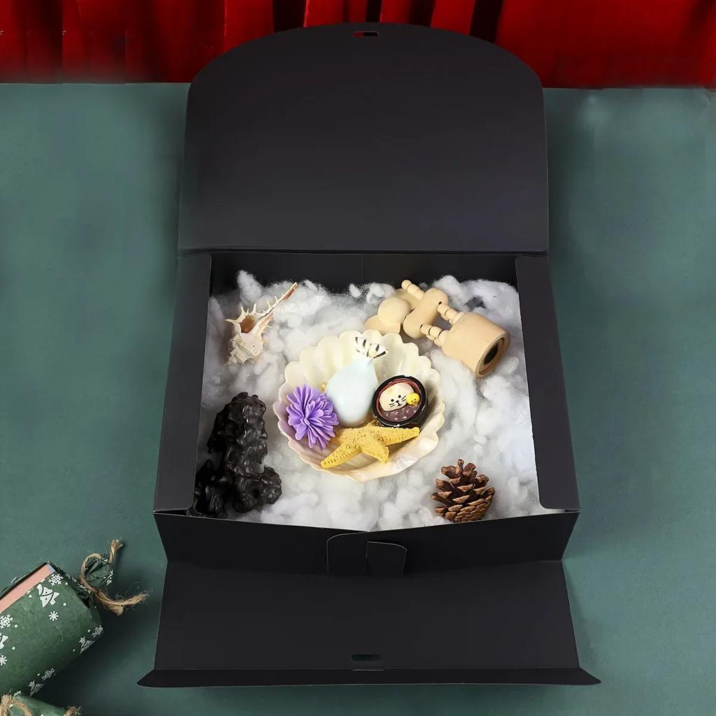 10pcs - Festival Gift Box, Birthday Gift Box, Handmade Exquisite Ribbon Decoration Gift Box, Party Gift, Birthday Decoration