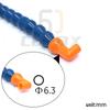 Ugello Tondo da 1/8" Tubo di Raffreddamento per Tornio Plastica Flessibile Tubi Flessibili Liquido Refrigerante Acqua Olio Tubo di Raffreddamento con Interruttore a Valvola per CNC