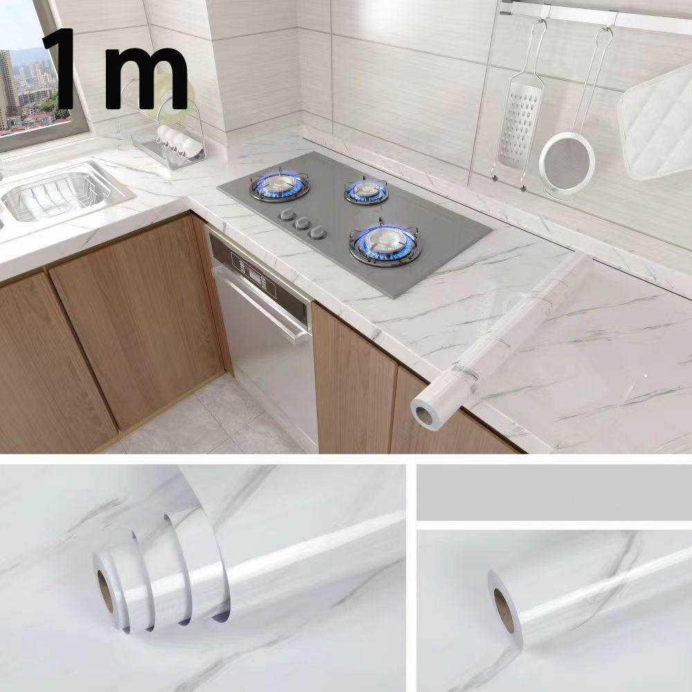 Waterproof and oil resistant 0.4m wide sticker PVC kitchen and living room decorative wallpaper