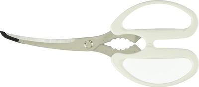 Yoshikawa MOTTE Curved Kitchen Scissors for Hot Plates and Yakiniku Made In Gift Wrapping YJ3195 (Grilled Meat) - Japan, Available,