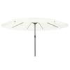 Garden Sun Umbrella Sand 394 X 394 X 248 Cm Polyester and Steel
