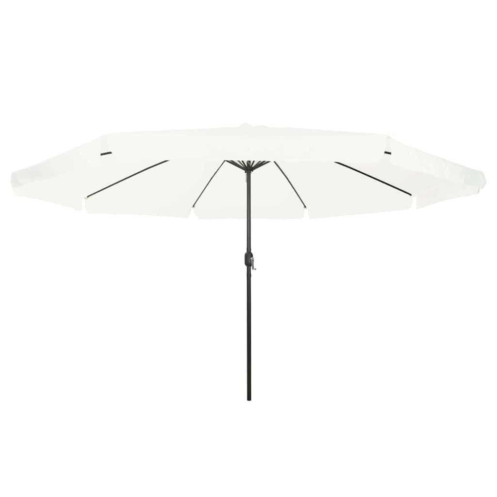 Garden Sun Umbrella Sand 394 X 394 X 248 Cm Polyester and Steel